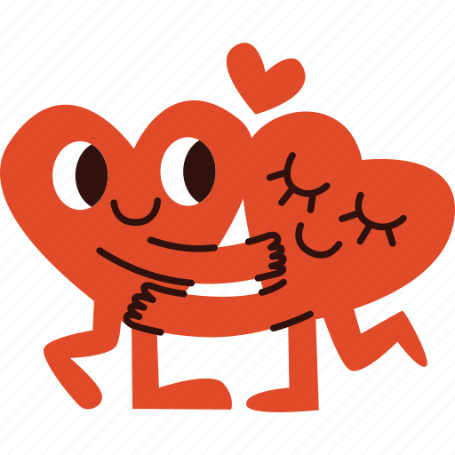 Coupleheart, heart, love, character, valentine icon - Download on Iconfinder