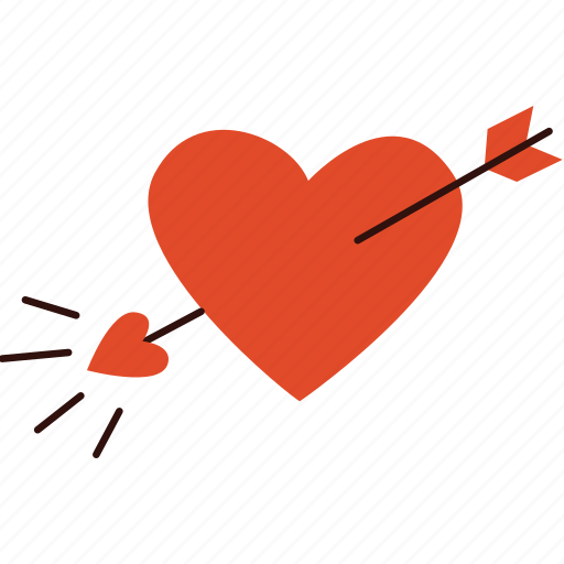 Heartwitharrow, heart, arrow, love, valentine icon - Download on Iconfinder