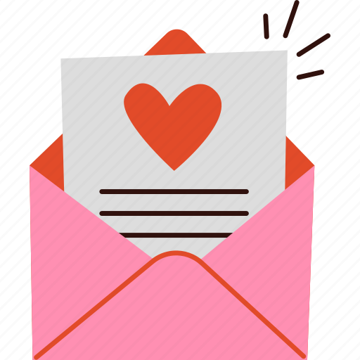 Loveletter, love, letter, valentine, heart icon - Download on Iconfinder