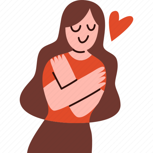 Selflove, love, hug, happy, valentine icon - Download on Iconfinder