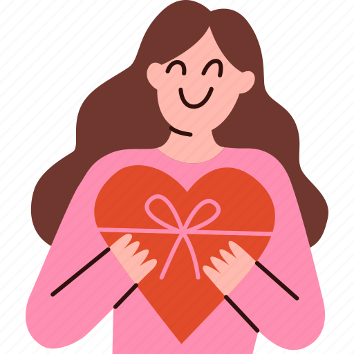 Valentinegift, gift, girl, love, valentine icon - Download on Iconfinder