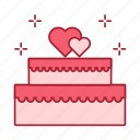 cake, cake shop, gift, heart, love, romance, wedding
