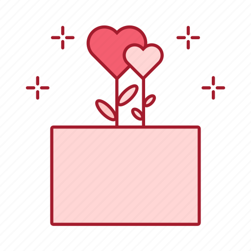 Flower, gift, heart, love, romance, present, valentine's day icon icon - Download on Iconfinder