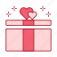 gift, gift box, heart, love, romance, present, wedding 