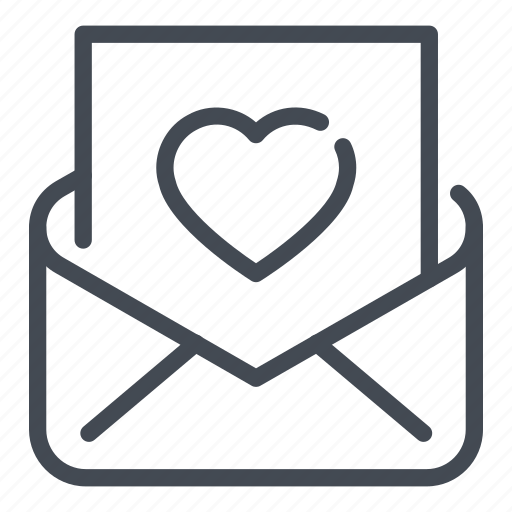 Email, heart, invitation, letter, love, mail, message icon - Download on Iconfinder