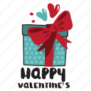 day, gift, heart, holiday, love, present, valentine