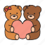 valentine&#x27;s day, love, romance, bear, valentine, heart, cute, teddy bear 