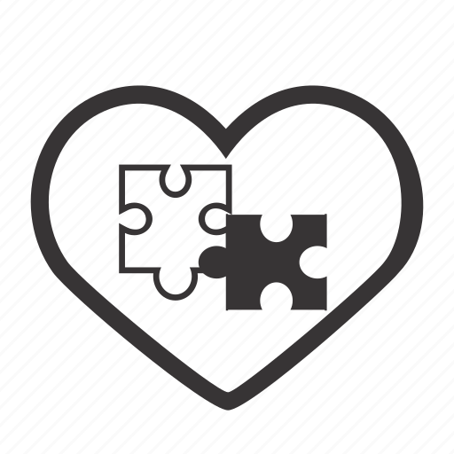 Heart, love, puzzle, puzzle piece, valentine's day, valentine, valentines icon - Download on Iconfinder