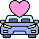 valentine, love, dating, lover, heart, car