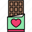 valentine, love, dating, lover, heart, chocolate, chocolate bar, sweet 