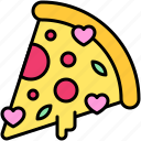 valentine, love, dating, lover, heart, pizza