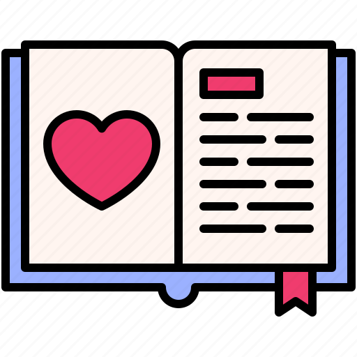 Valentine, love, dating, lover, heart, book, diary icon - Download on Iconfinder