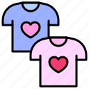 valentine, love, dating, lover, heart, shirt, couple
