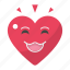 happy, heart, emoji, love, valentines, passion, smile 