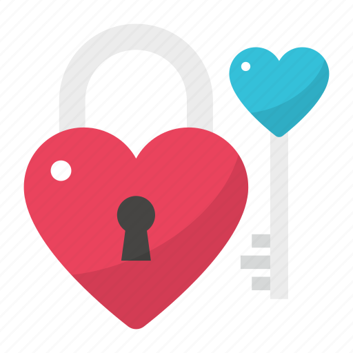 Padlock, lock, key, love, valentines, passion, heart icon - Download on Iconfinder