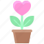 valentine, love, dating, lover, heart, flower, flower pot 