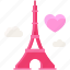valentine, love, dating, lover, heart, tower, landmark 