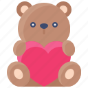 valentine, love, dating, lover, heart, teddy bear, doll