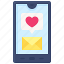 valentine, love, dating, lover, heart, mobile phone, mail