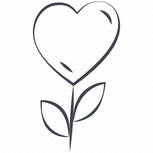 Flower, heart flower, love, lovely, valentine, valentine's day icon - Download on Iconfinder