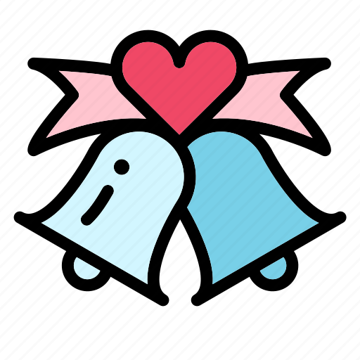 Bells, love, feelings, heart, romance, wedding, romantic icon - Download on Iconfinder