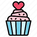 cupcake, dessert, love, romance, ice cream, food, heart, cooking, celebration