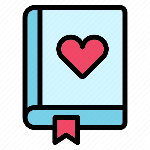 Diary, love, heart, romance, crush, book, notepad icon - Download on Iconfinder