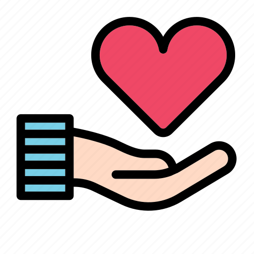 Give, love, affection, romance, hand, romantic, heart icon - Download on Iconfinder