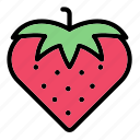 strawberry, love, heart, flirt, romance, romantic, fruit, valentine