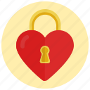 heart, lock, locked, love, valentine's day