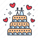 cake, love, wedding