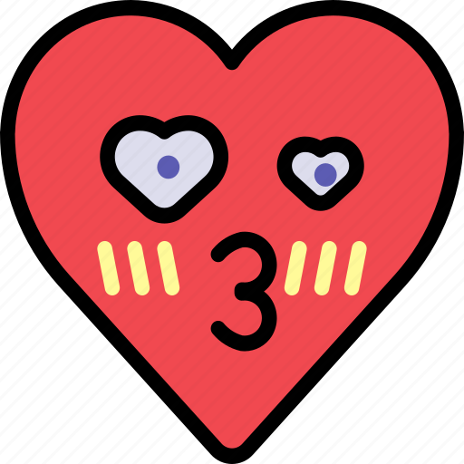 Crush, emoji, emotion, heart, kiss, love icon - Download on Iconfinder
