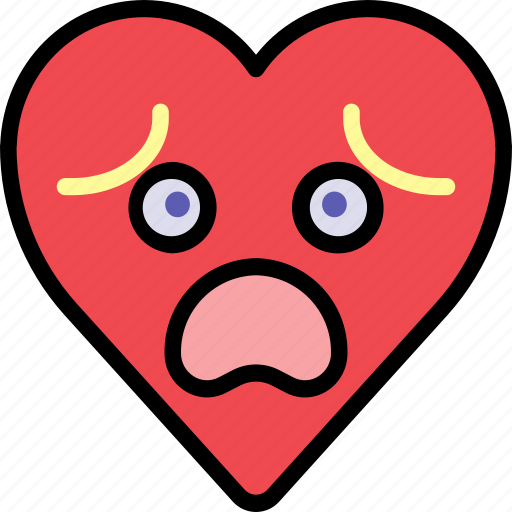 Disappointed, emoji, emotion, fail, heart, nervous icon - Download on Iconfinder