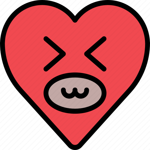Emoji, emotion, happy, heart, laugh, smile icon - Download on Iconfinder