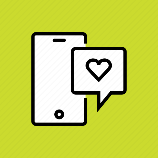 Chat, love, message, mobile, phone, romance, valentines icon - Download on Iconfinder