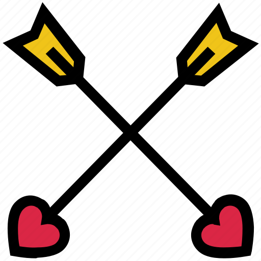 Arrows, bow, cupid, heart, love, valentine’s day icon - Download on Iconfinder