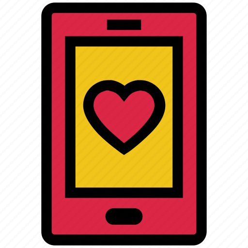 Favorite, heart, love, mobile, smartphone, valentine’s day icon - Download on Iconfinder