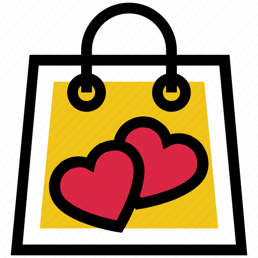 Hand bag, heart, shopping bag, valentine gift, valentine shopping, valentine’s day icon - Download on Iconfinder