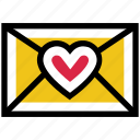 email, envelope, favorite, heart, love letter, valentine’s day 