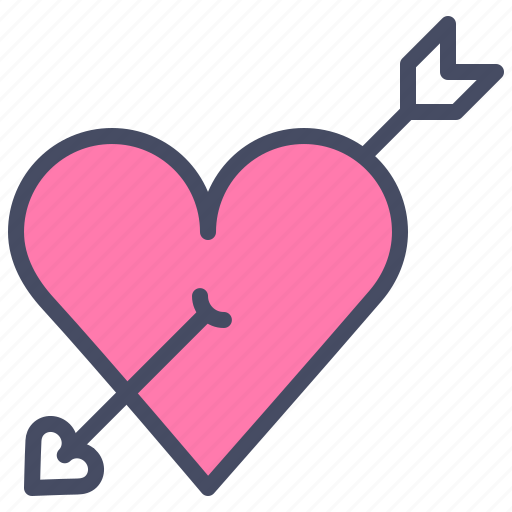Arrow, cupid, heart, love, marriage, romance, valentines icon - Download on Iconfinder
