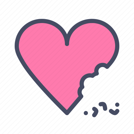 Bite, cake, celebrate, chocolate, heart, love, valentines icon - Download on Iconfinder