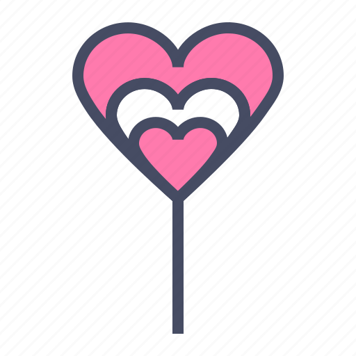 Candy, day, heart, lollipop, romance, sweet, valentines icon - Download on Iconfinder