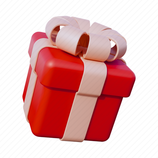 Gift box, celebrations, birthday, box, present, party, valentines 3D illustration - Download on Iconfinder