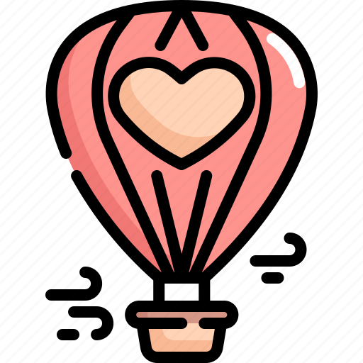 Air, balloon, love, romance, valentine, valentines, wind icon - Download on Iconfinder