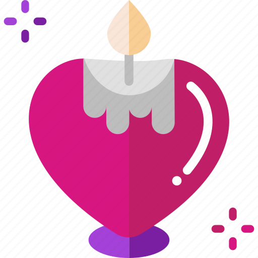 Candle, heart, love, valentine, wedding icon - Download on Iconfinder