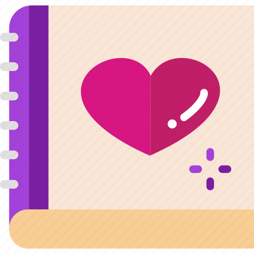 Diary, love, romantic, valentine icon - Download on Iconfinder