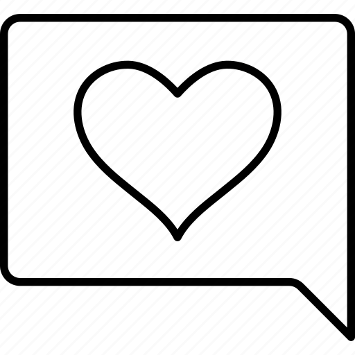Chat, romance, chatting, message, heart icon - Download on Iconfinder