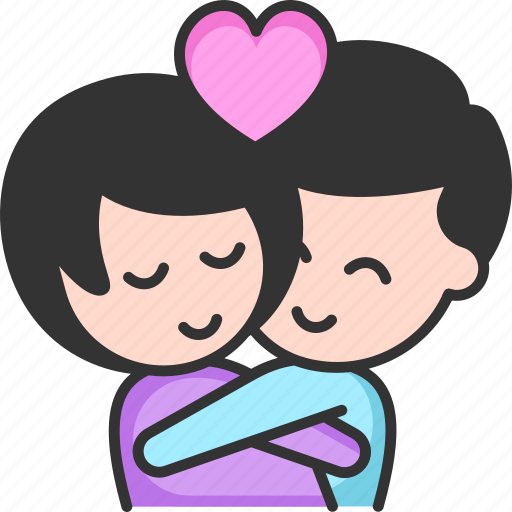 Hug, love, couple, heart, romance icon - Download on Iconfinder