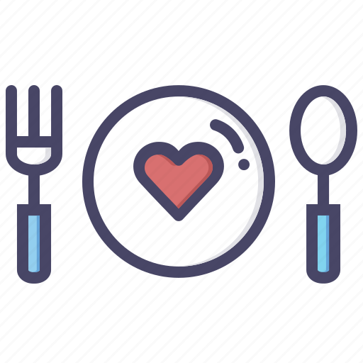 Date, dinner, food, love, romance, valentines, heart icon - Download on Iconfinder