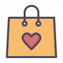 bag, day, love, purchase, romance, shopping, valetines